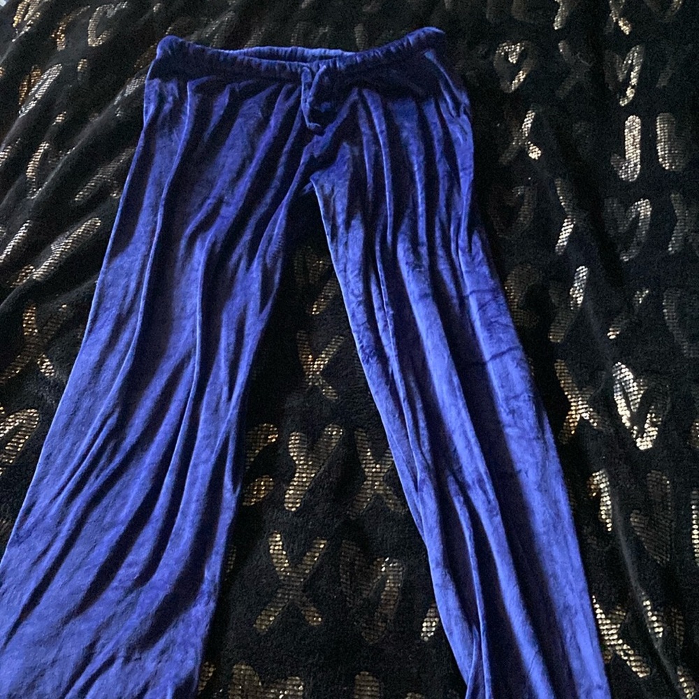 Blue Juicy Couture velour pants